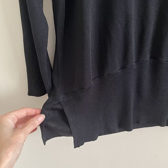 Exclusively MISOOK black Scoop Neck Knit Top Pullover Sweater minimalist capsule - Picture 9 of 10